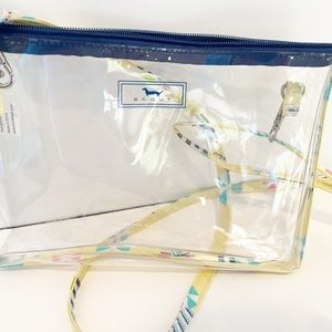 Clear Scout brand cross body purse.